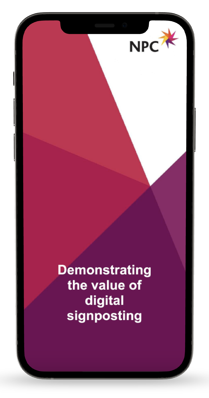 A graphic of the New Philanthropy Capital Signposting+ document