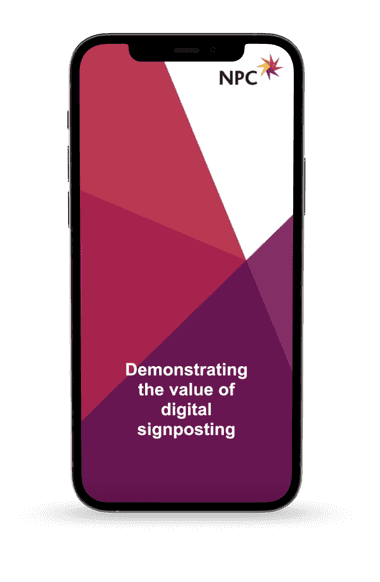 A graphic of the New Philanthropy Capital Signposting+ document